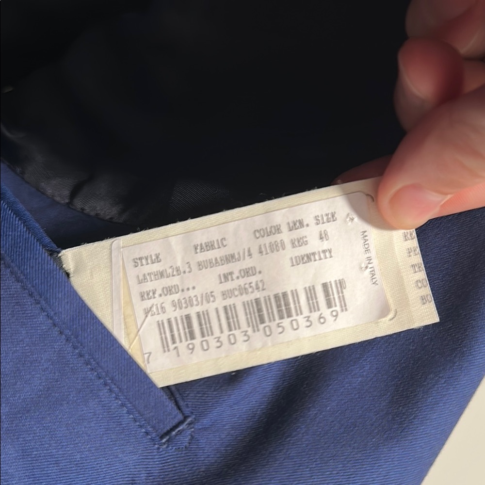 Burberry Blue Sport Coat - Picture 6 of 15